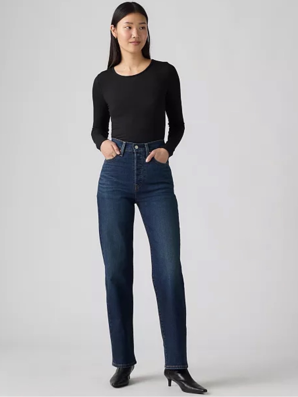 LIKE NEW Levi’s Ribcage Straight Leg Women's Jeans in Get Organic